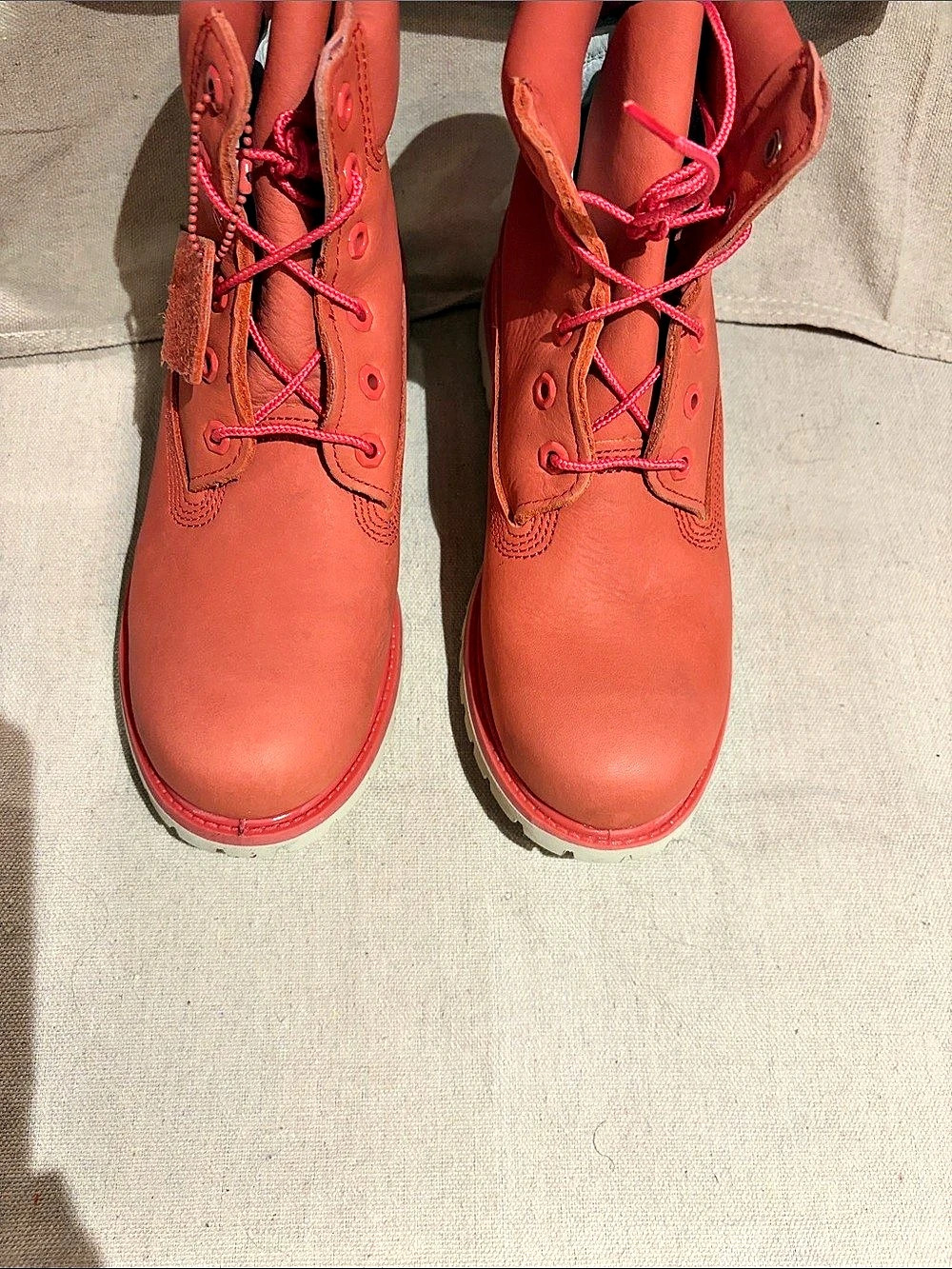 Timberland Women's 6-Inch Premium Waterproof Boot Orange